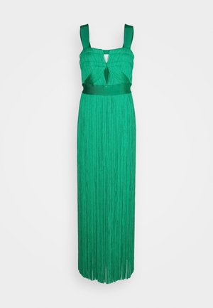Hervé Léger CONTOUR BUST WIDE STRAP FRINGE GOWN - Robe longue - cypress