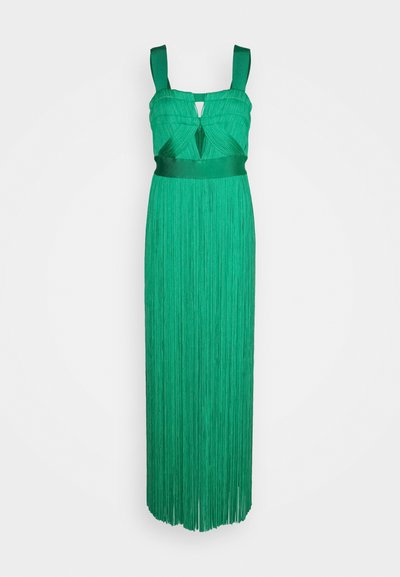Hervé Léger CONTOUR BUST WIDE STRAP FRINGE GOWN - Μάξι φόρεμα - cypress