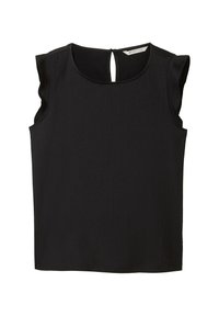 MIT FLÜGELÄRMELN - Linne - deep black
