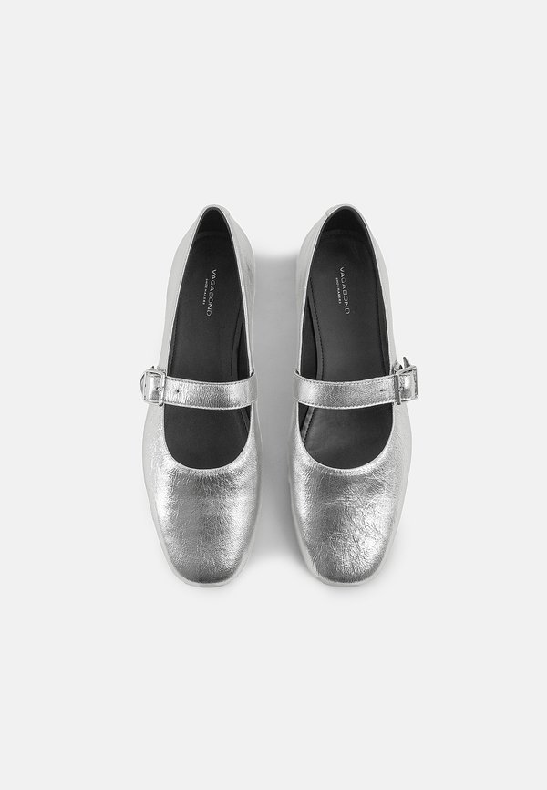 JOLIN - Ankle strap ballet pumps - silver3