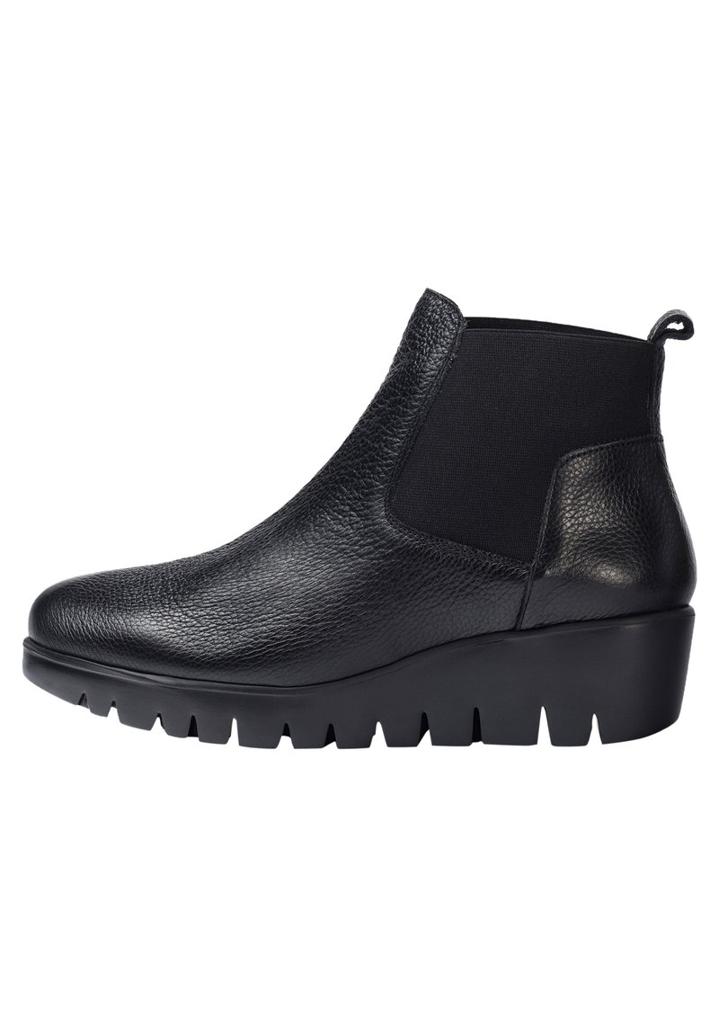 wonders black ankle boots