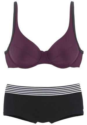 s.Oliver Bikini - schwarz bordeaux