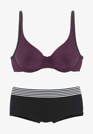 s.Oliver, Bikini - schwarz bordeaux