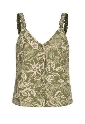 VILA VIETNI TIA FRILL STRAP - Blouse - beige
