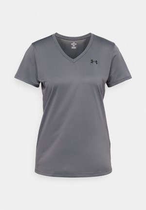 Under Armour TECH - Sport T-shirt - castlerock/black