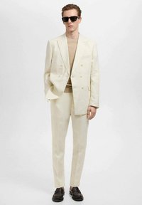 Mango AMALFIC - Tygbyxor - off-white