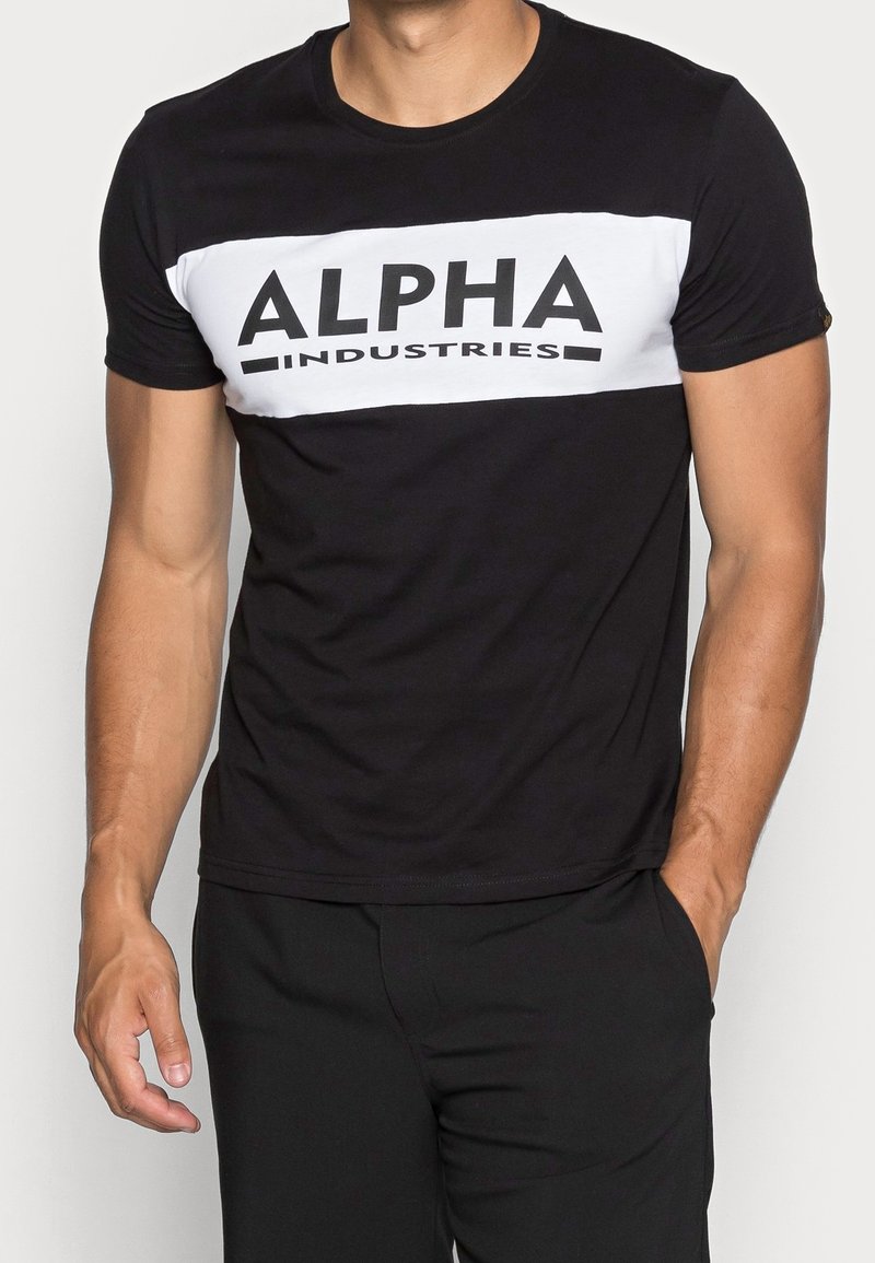 Alpha Industries Triko s potiskem - black