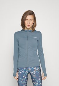 ONLY Play ONPMILA LIFE HOOD TOP - Tréningová bunda - blue mirage