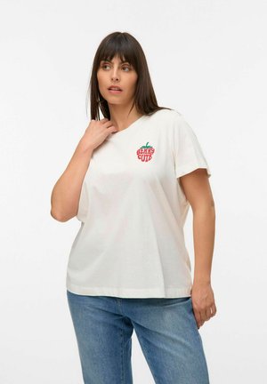 CURVE - T-shirt print - snow white