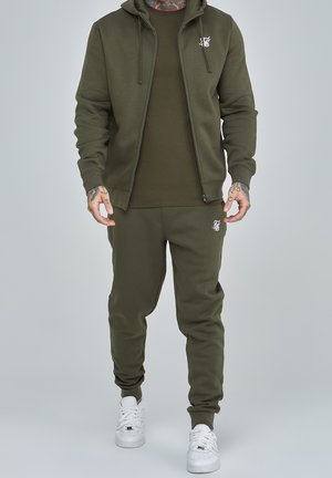Tröja med dragkedja - khaki