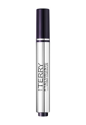 Silver cylindrical container with a dark purple cap, marked with "BY TERRY HYALURONIC HYDRA-CONCEALER" in black text.