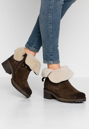 Botines camperos - dark green
