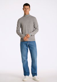 Lindbergh ROLL NECK  - Strickpullover - grey stone mix