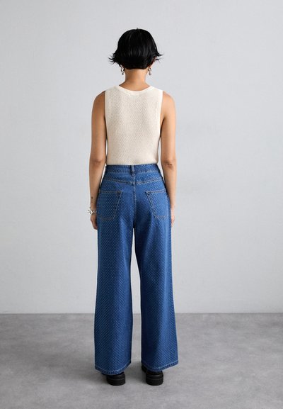 sandro Wide leg - bleu jean
