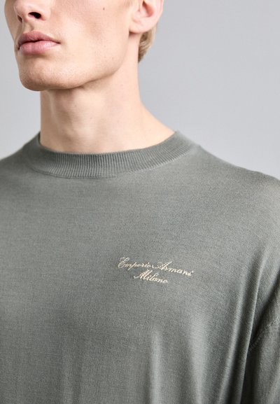 Emporio Armani Strickpullover - mulled basil/fog