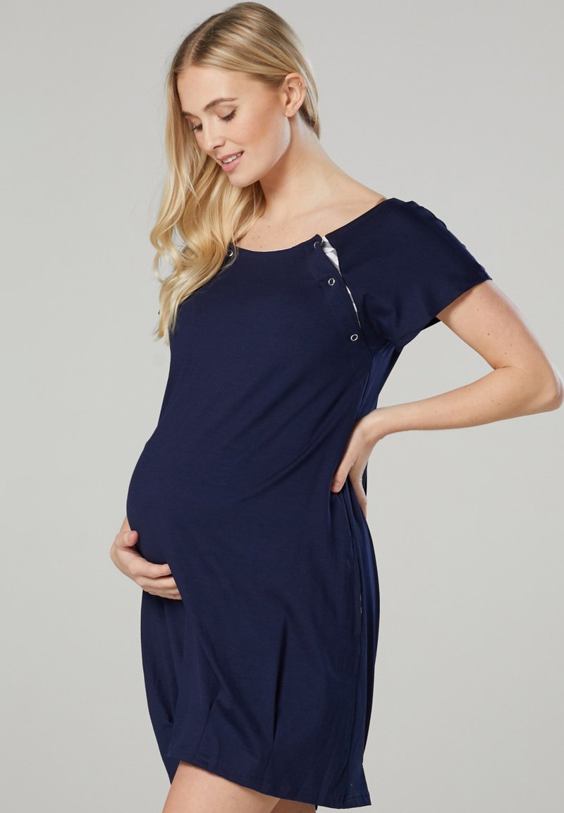 Cache Coeur Umstands- und Stillshirt navy