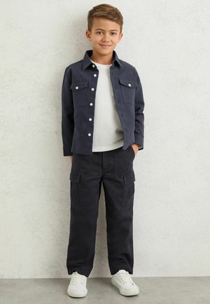 Reiss, ISLE BUTTON-THROUGH OVERSHIRT - Chaqueta de entretiempo - navy