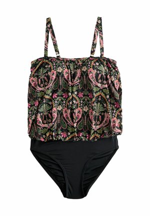 Maillot de bain - black pink paisley