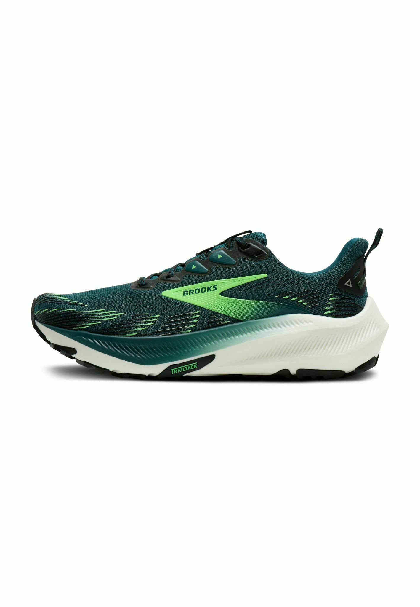 Brooks Black Athletic Running Shoes with Blue and Neon Green Accents BROOKS GLYCERIN MAX “AURORA BLACK” Available size: 36 to  main image 4