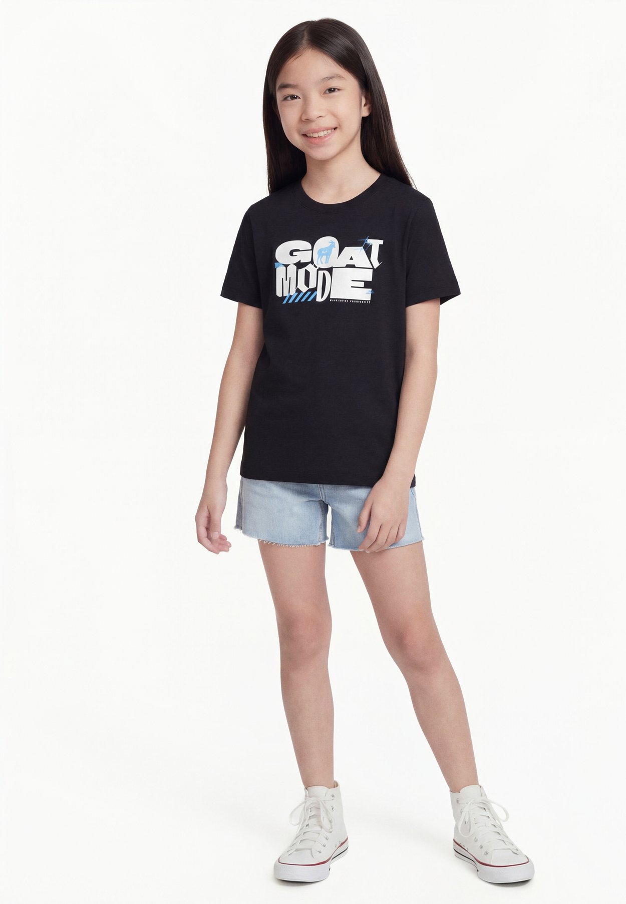 Nike TEE GOAT MODE UNISEX - Print T-shirt - black