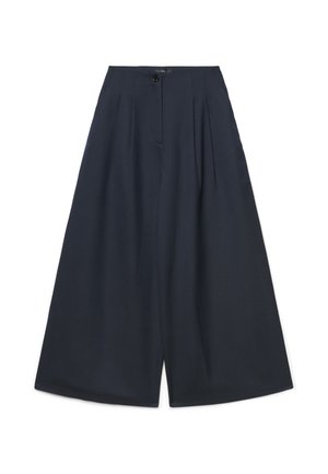 Calliope, PANTALONE LUNGO TINTA UNITA - Trousers - blu navy