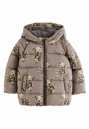 REGULAR FIT - Vinterfrakke - brown bear print