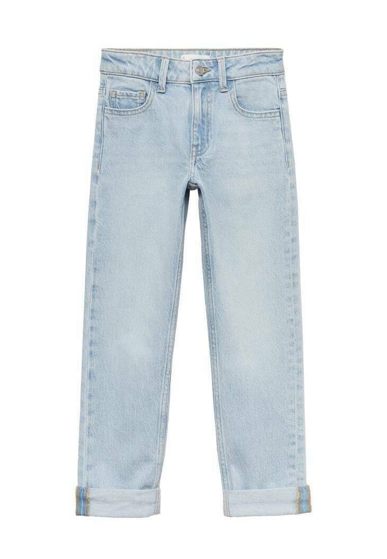 Mango Kids Traperice ravnih nogavica - light blue