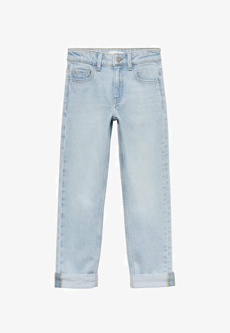 Mango Kids Traperice ravnih nogavica - light blue