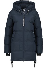 HYPRAR Puffer-Mantel, Wasserabweisend, Kapuze, Grau | Happy Size