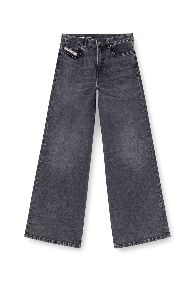Diesel Flared Jeans zwart denim/blackdenim