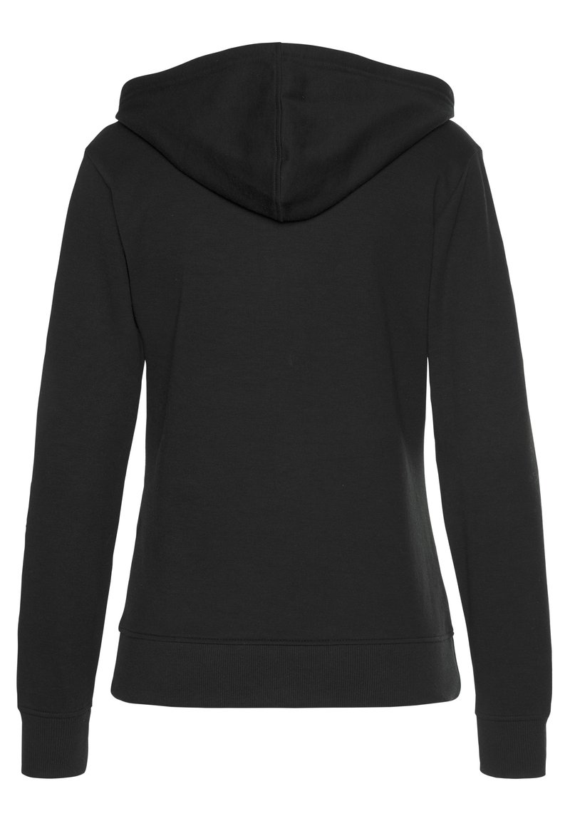 Sweat Femme Bench Noir Zippé Intégral - Taille M - 95% Coton 5% élasthanne
