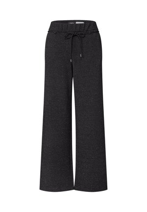 Cecil, LOOSE FIT HIGH WAIST WIDE LEG PANTS - Pantalon classique - black