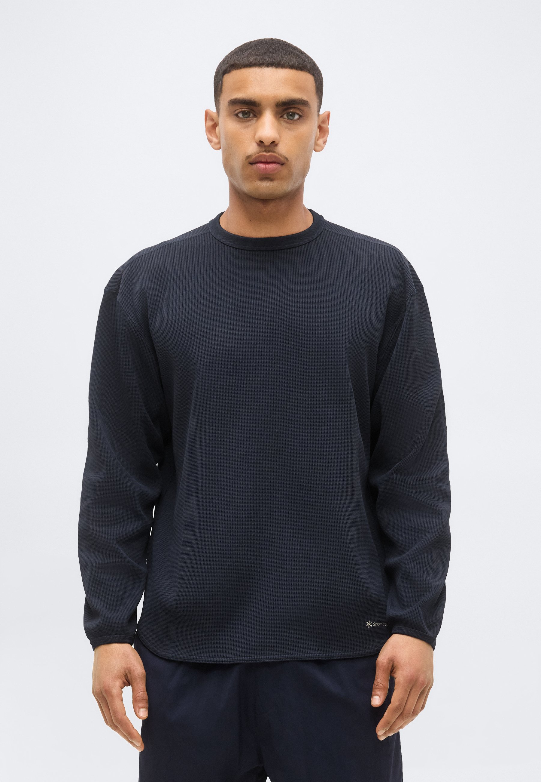 Snow Peak DRY WAFFLE LONG SLEEVE - Sports T-shirt - dark navy/dark