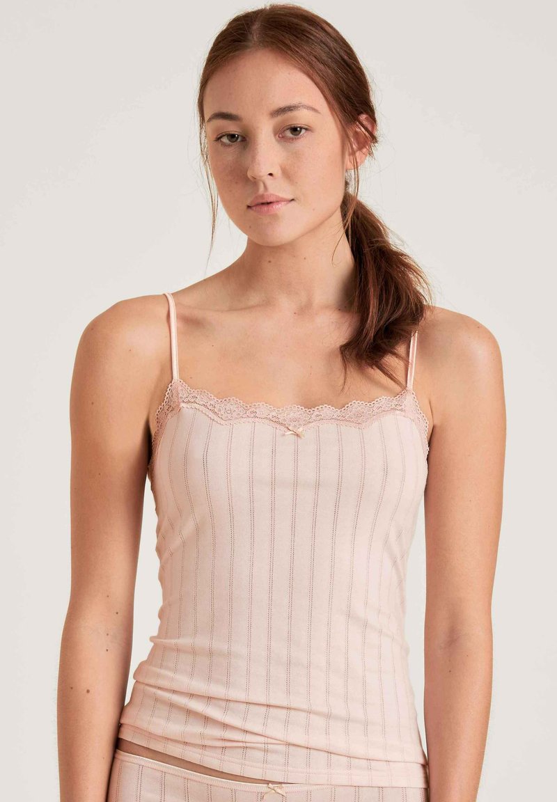 Calida SPAGHETTI - Maglietta intima - pearl blush