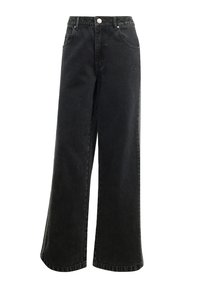 ADICOLOR DENIM 3-STRIPES TRACK PANTS - Jeans Straight Leg - true black denim