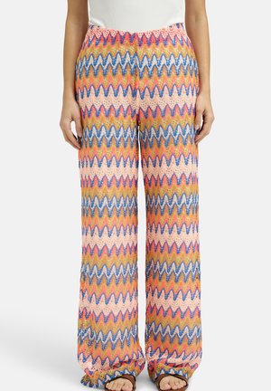 Smith&Soul, SMITH&SOUL HOSE IM ZICK-ZACK-HÄKEL-LOOK - Stoffhose - aperol