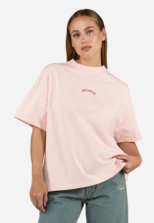 MALLI HEAVY OVERSIZED TEE - Print T-shirt - washed dusty rose2