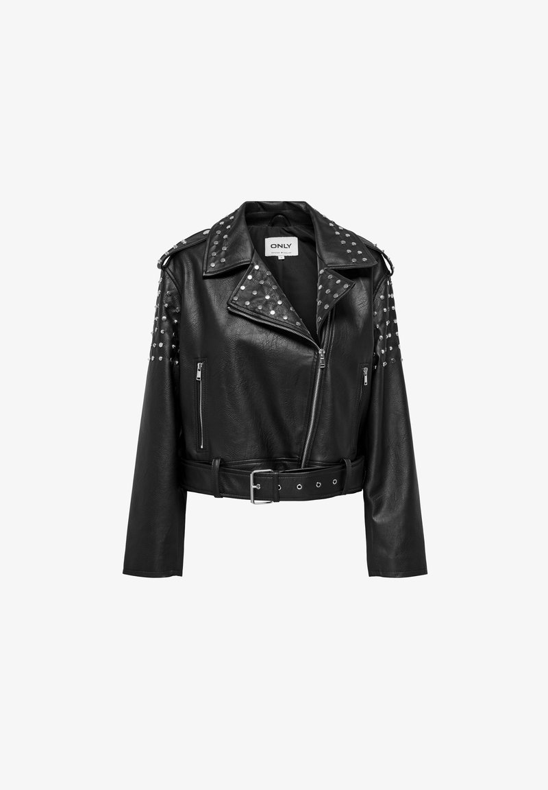 ONLY Lederjacke black/schwarz