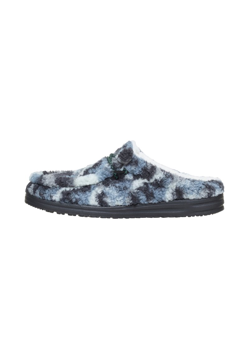 HEYDUDE WALLY SLIPPER COZY CAMO - SLIP-ONS - Pantuflas - blue multicolor