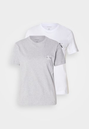 LOGO TEE 2 PACK - T-shirt basique - heroic grey heather