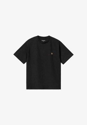 Carhartt WIP AMERICAN SCRIPT - Navadna majica - black