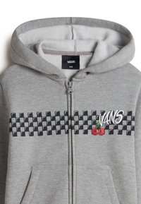 Vans CHECKER CHERRIES - Mikina na zip - dark grey