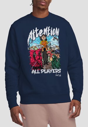 SQUID GAME ATTENTION ANIME - Sweatshirt - dark blue