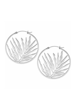 NOBLE LEAF HOOPS PAIR  - Ohrringe - hochglanzpoliert wasserfest