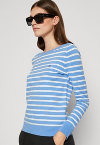 Tommy Hilfiger STITCH BOAT - Džemper - blue spell/ecru