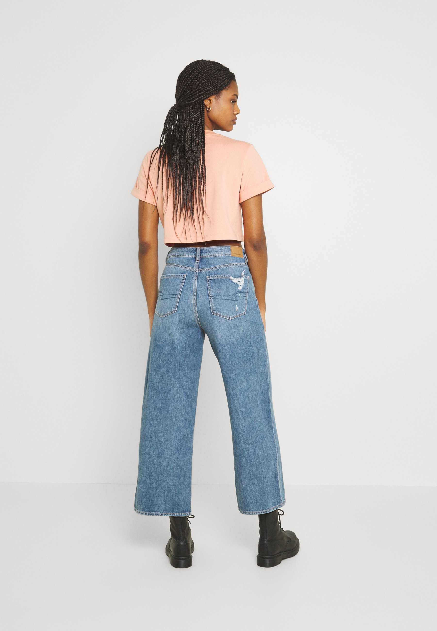 American Eagle WIDE LEG CROP - Tiesaus 