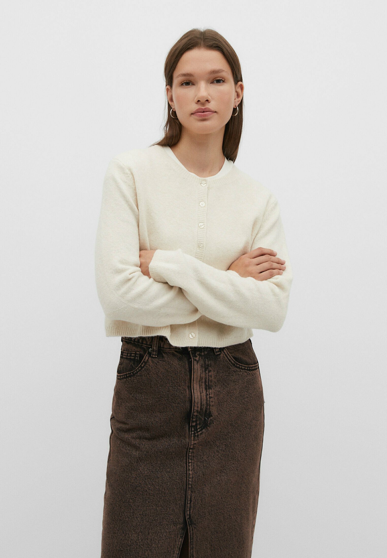 Cardigan In Cotone Grigio Da Donna Con Bottoni | Golden Goose - Foto 4