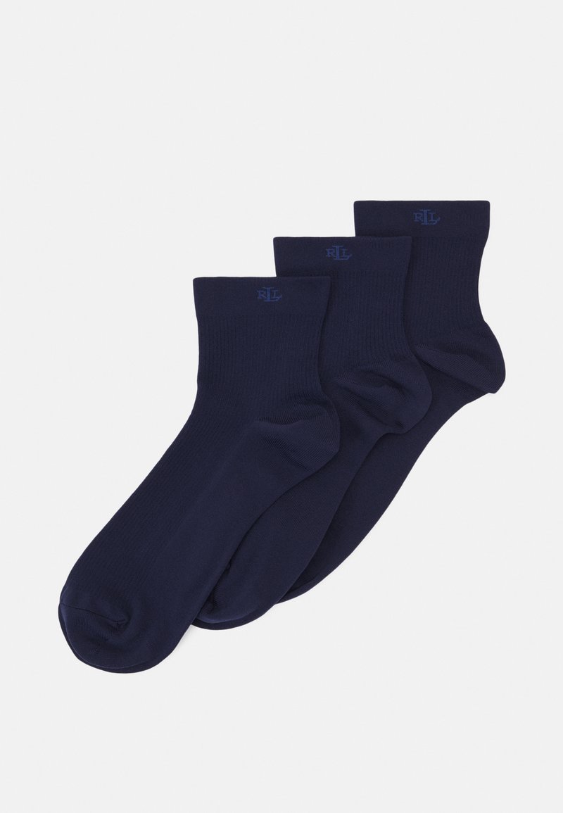 Lauren Ralph Lauren MONOGRAM MICROFIBER ANKLE SOCK 3PACK Socks