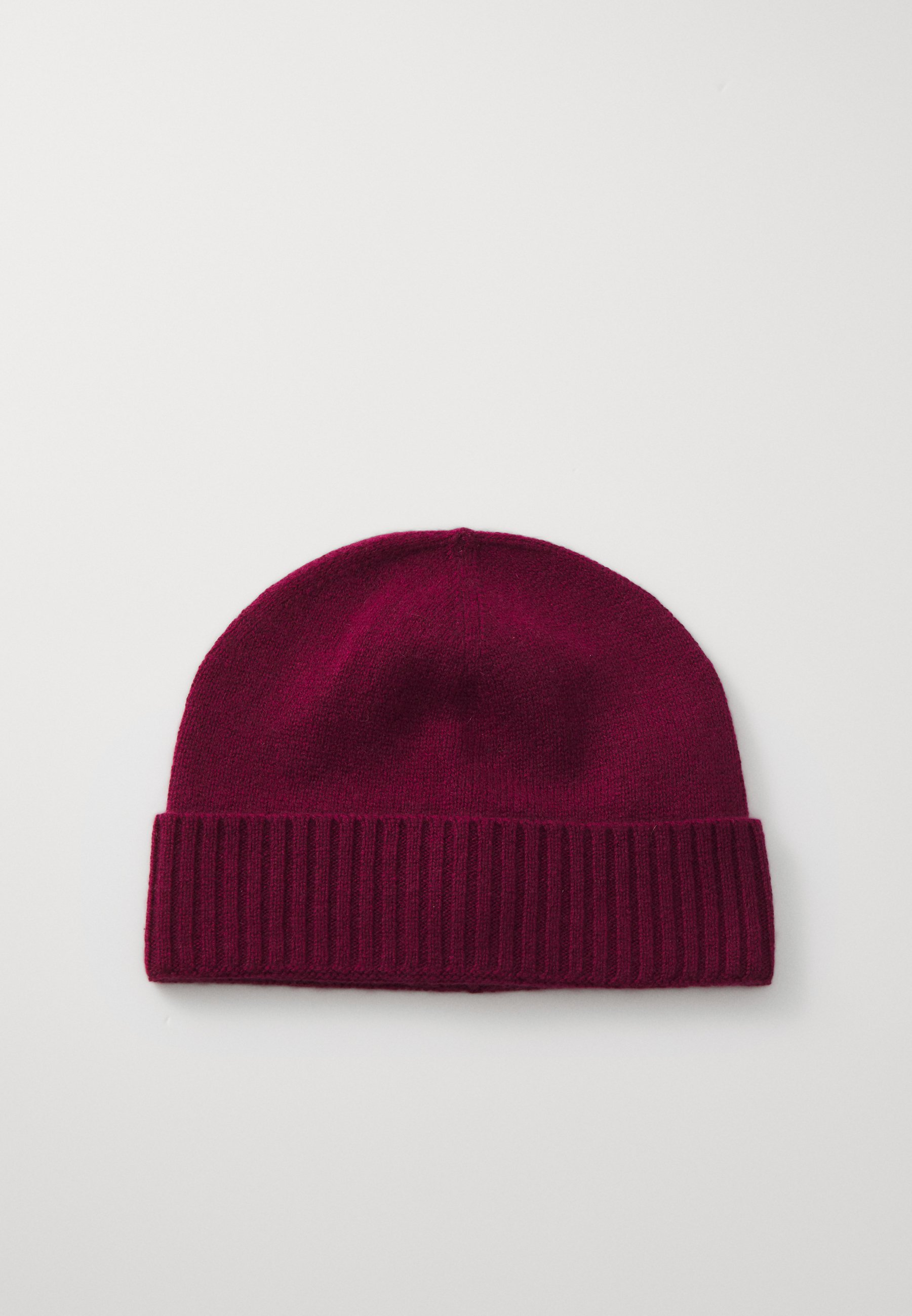 BURGUNDY CASHMERE UNUSEX BEANIE NWT Burgundy Cashmere Winter Hat, Ultrafine Merino Wool Cap  main image 3