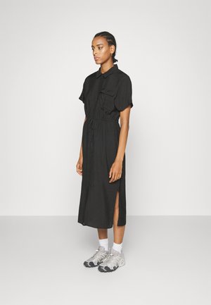 Vero Moda Tall SHIRT CALF DRESS  - Φόρεμα ημέρας - black
